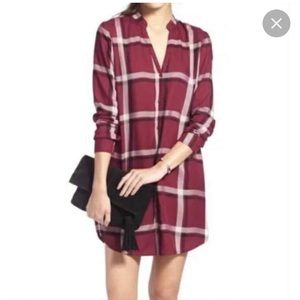 Cupcakes & Cashmere Plaid button-down dress